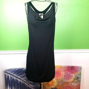 Chaser Women's Black Razorback Slinky Stretchy Dress Size Medium